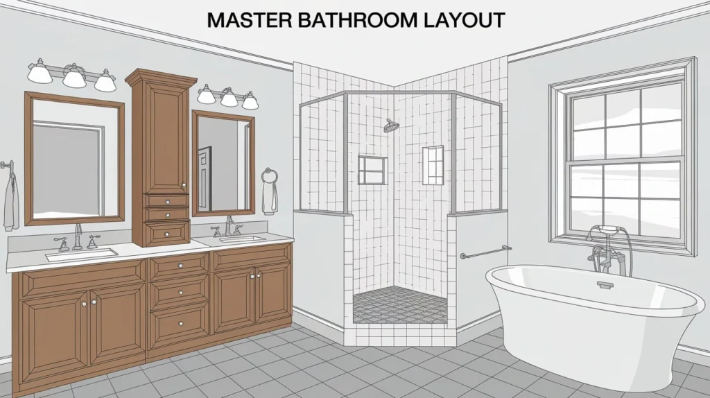 Master Bathroom Layout